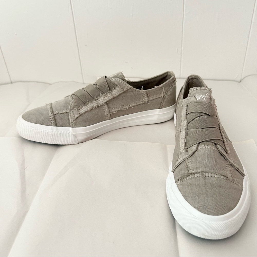 Blowfish Malibu Marley Desert Lilac Color Washed Canvas Slip On Vegan Shoes